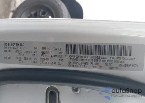 2017 Ram 1500 Tradesman 4X2 6'4 Box from USA, damaged, VIN 1C6RR6FG0HS791156